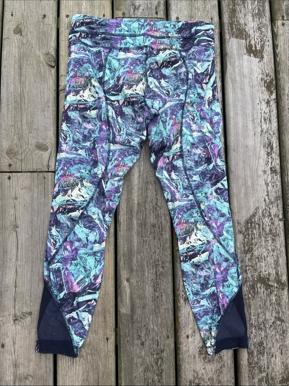 Lululemon Inspire Tight II *Full-On Luxtreme (Mesh) Iridescent Multi Size 8 - Picture 9 of 12